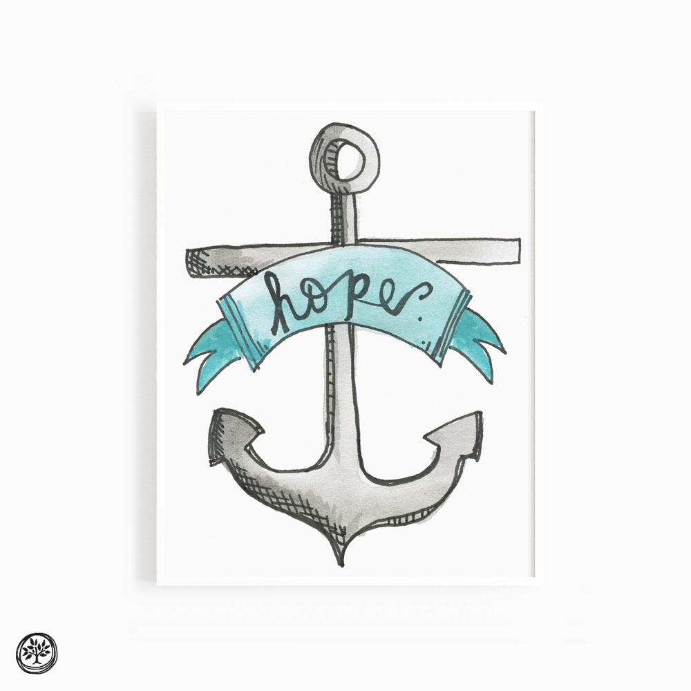 Hope Anchor Print